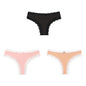 BZEL Women Lace Thong Panties Low-Waist G-String Leopard