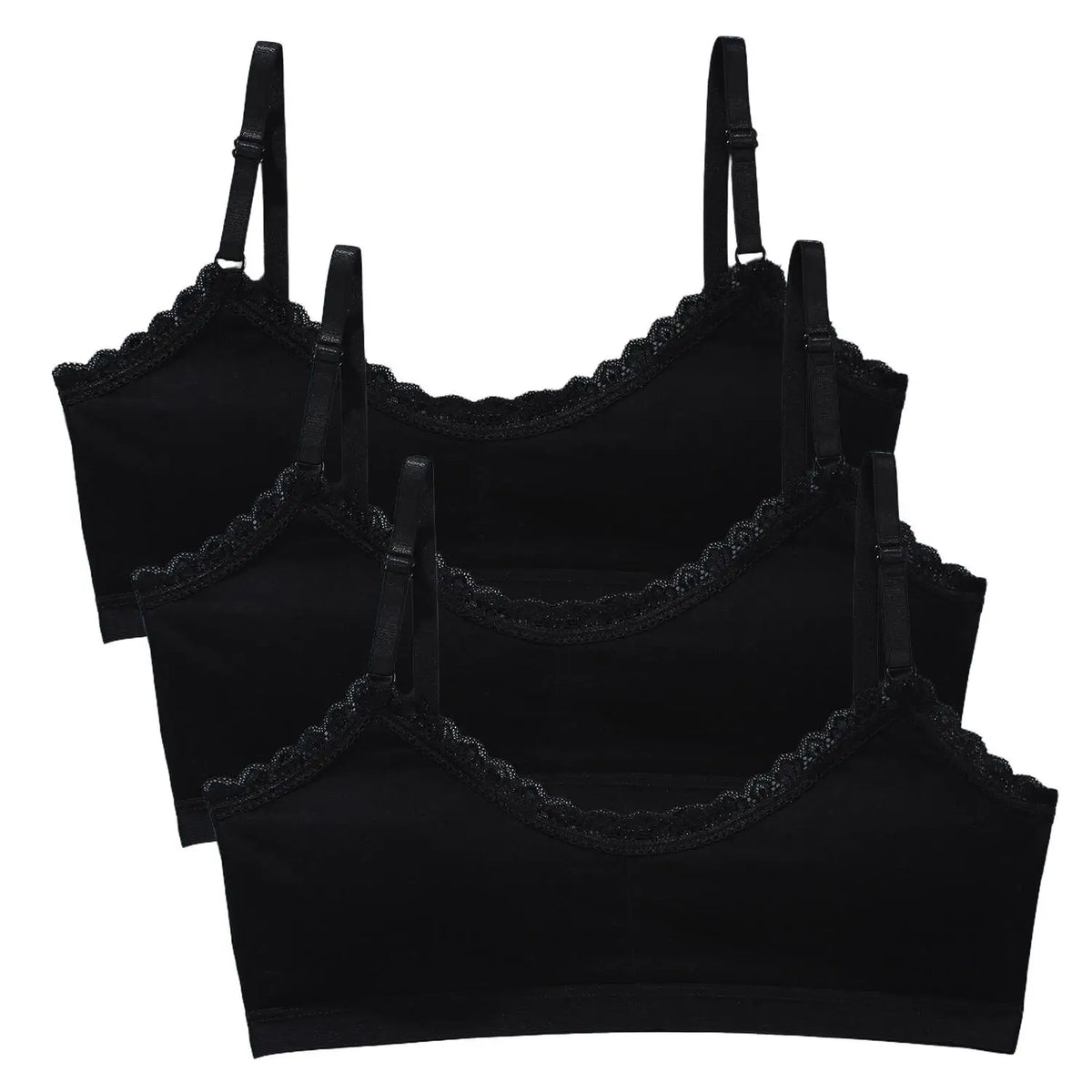 Girls Lace Training Bras Set Cotton Padded Daily Wear