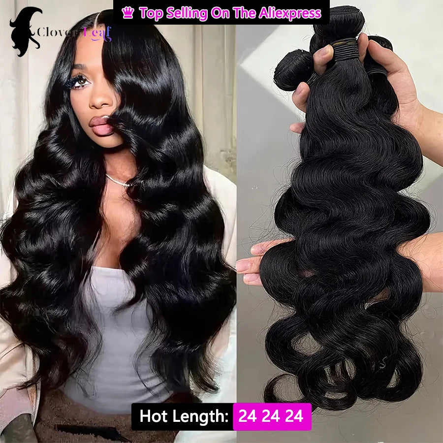 24 Inch Body Wave Brazilian Raw Hair Bundles