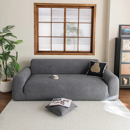 Adjustable Velvet Sofa Cover for L Shape Couch
