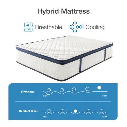 Queen Gel Memory Foam Hybrid Mattress