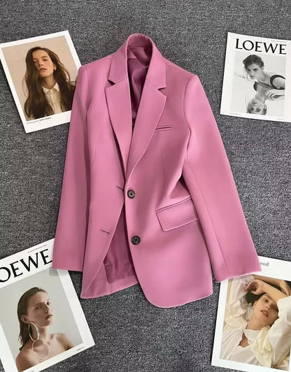 Elegant Long Sleeve Blazer Coat for Women