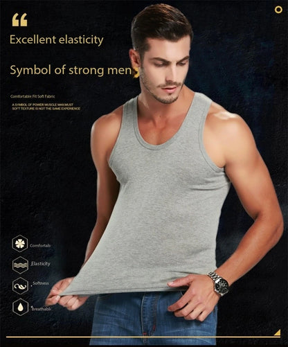 Men's Cotton Sports Skinny Vest Sleeveless Top