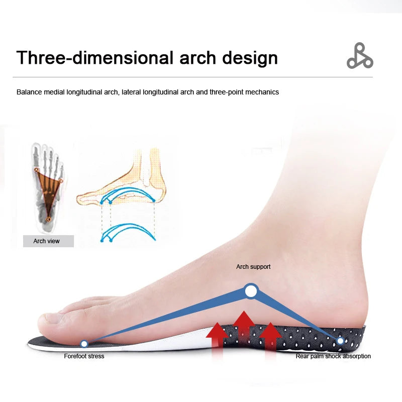 Memory Foam Sports Insoles with Arch Support
