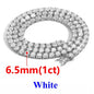 Moissanite Tennis Bracelet 2-6.5mm Rose Gold Silver