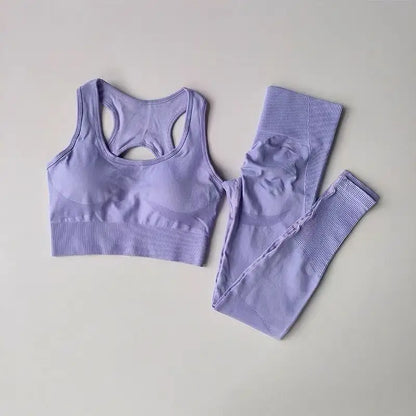Women's 2PCS Sports Bra and Leggings Set for Yoga