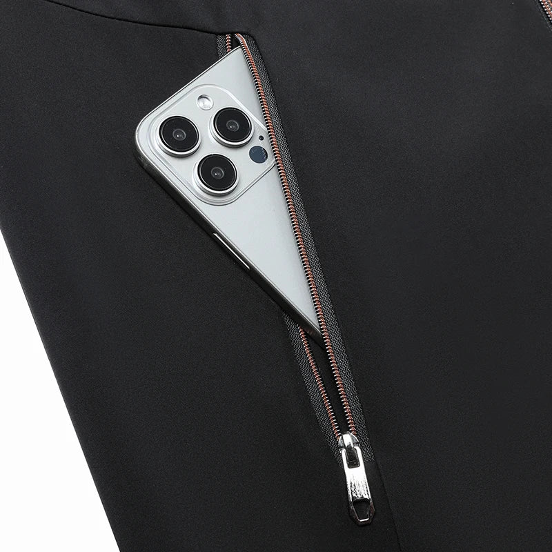 Men's Casual Polyester Jacket for Spring and Autumn