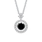 Moissanite Pendant Necklace for Women in Sterling Silver