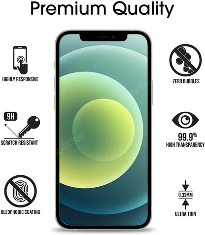 3Pcs Tempered Glass Screen Protector for iPhone