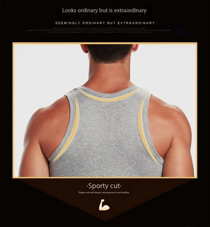 Men's Cotton Sports Skinny Vest Sleeveless Top