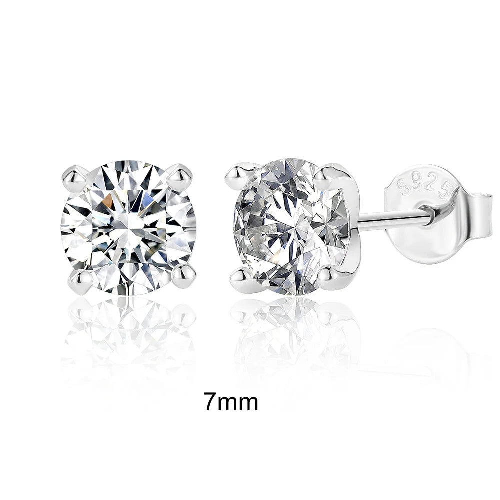 Canner Moissanite Stud Earrings 925 Sterling Silver