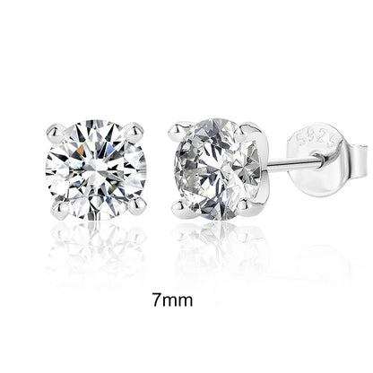 Canner Moissanite Stud Earrings 925 Sterling Silver