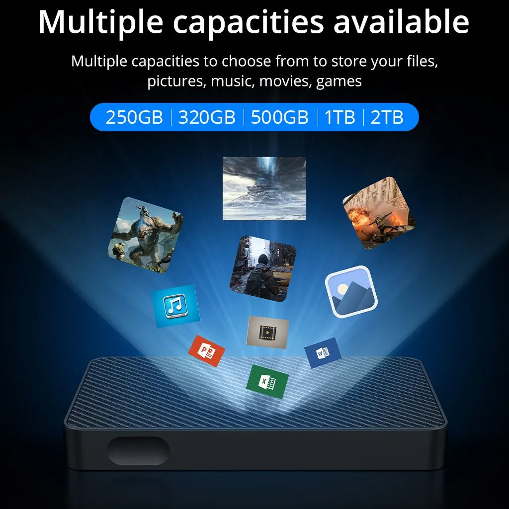 External Portable Hard Drive 1TB USB 3.0 for PC and Console