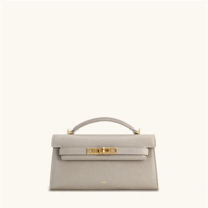 Crocodile Embossed Shoulder Bag in Pu Leather
