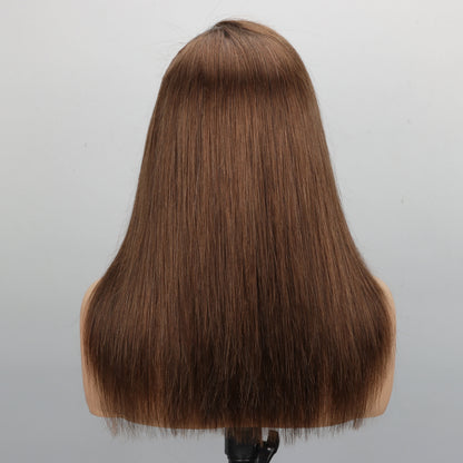 Brown Straight 13x4 Lace Front Wig Human Hair