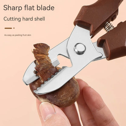 Stainless Steel Chestnut Peeler and Scissors Tool