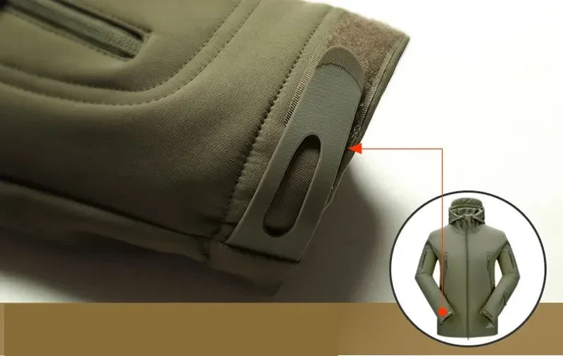 Men's Tactical Windproof Waterproof Soft Shell Jacket