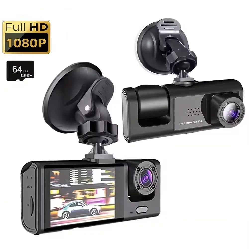1080P Dash Cam with IR Night Vision and Loop Recording