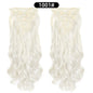 22 Inch Curly Wavy Clip In Hair Extensions Synthetic