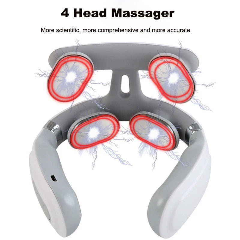 Heated Vibrating Neck Massage Pillow