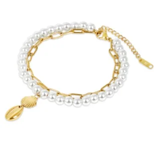 Gold Stainless Steel Bohemian Personalized Anklet