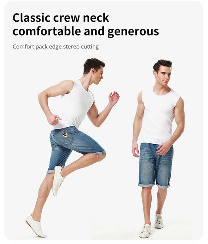 Men's Cotton Tank Top for Casual Sports Wear