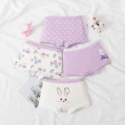 Children's Cotton Boxer Shorts with Cartoon Design