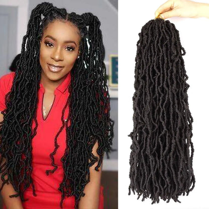 8Pcs 24 Inch Black Synthetic Dreadlock Extensions