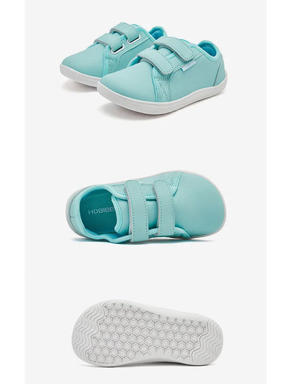HOBIBEAR Kids Minimalist Sneakers Lightweight Hook Loop Shoes