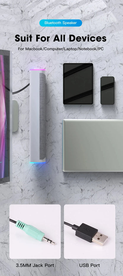 Bluetooth Computer Speaker Bar with Subwoofer