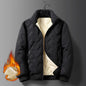 Men's Casual Lamb Fleece Zipper Jacket