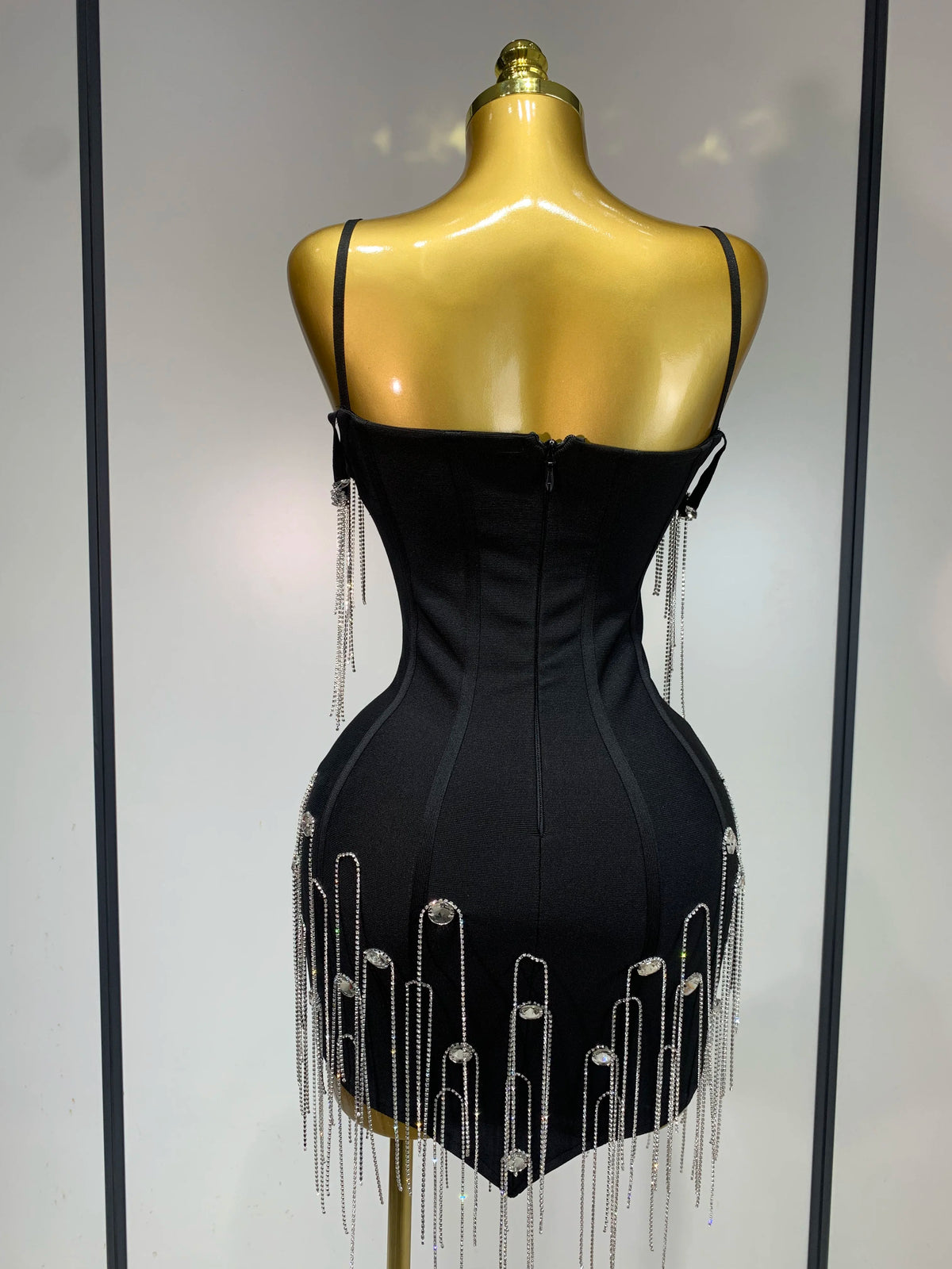 Backless Spaghetti Strap Bodycon Dress for Women