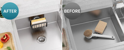 Stainless Steel Sink Sponge Rack Organizer