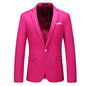 Bright Green Men's Blazer, Polyester Slim Fit Jacket