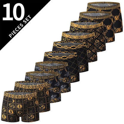 Men's Printed Boxer Shorts Comfortable Plus Size