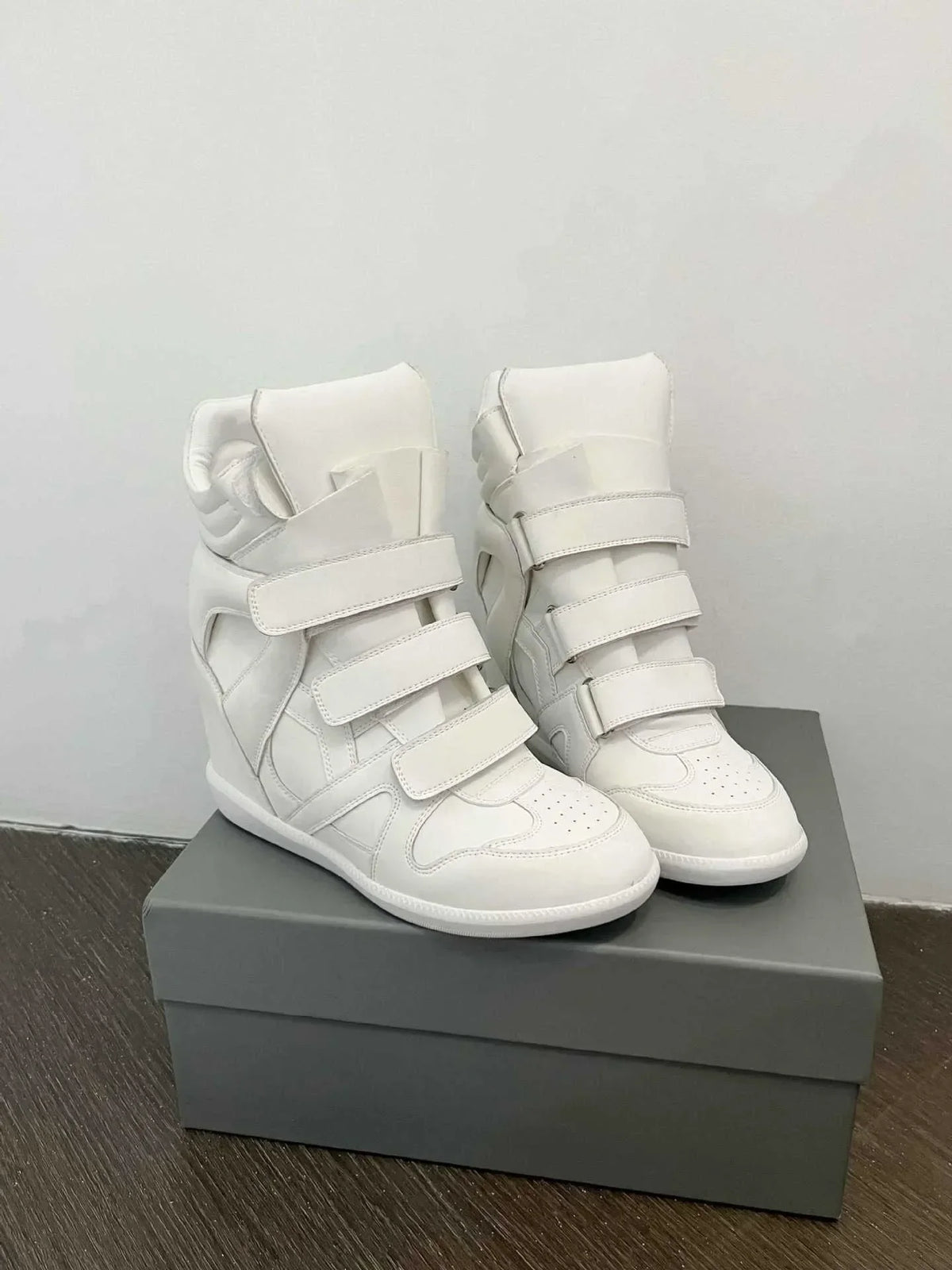 Women's Genuine Leather Ankle Boots with Hidden Heel