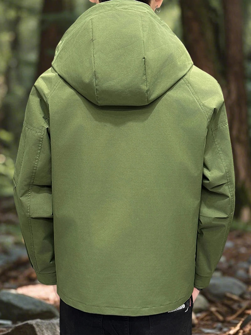 Men's Waterproof Softshell Jacket for Hiking and Camping