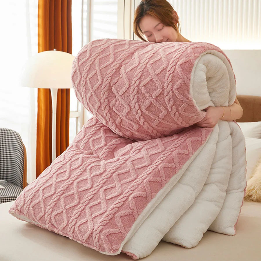 Thick Winter Warm Blanket Artificial Lamb Cashmere