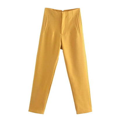 Koekop High Waist Pencil Trousers for Women
