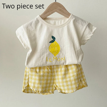 Cotton Toddler Summer Pajamas Set for Kids