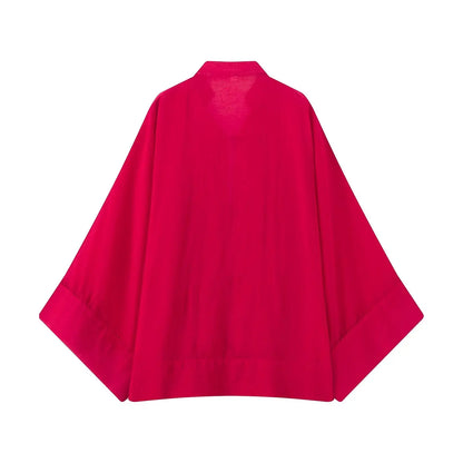 Women's Yellow Long Sleeve Shirt with Knot Decoration