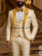 Men's Slim Fit Tuxedo 3 Piece Suit for Wedding and Work