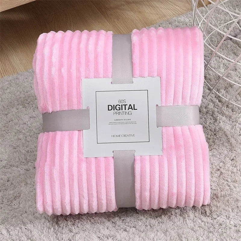 Coral Velvet Blanket Plush Soft Warm Throw