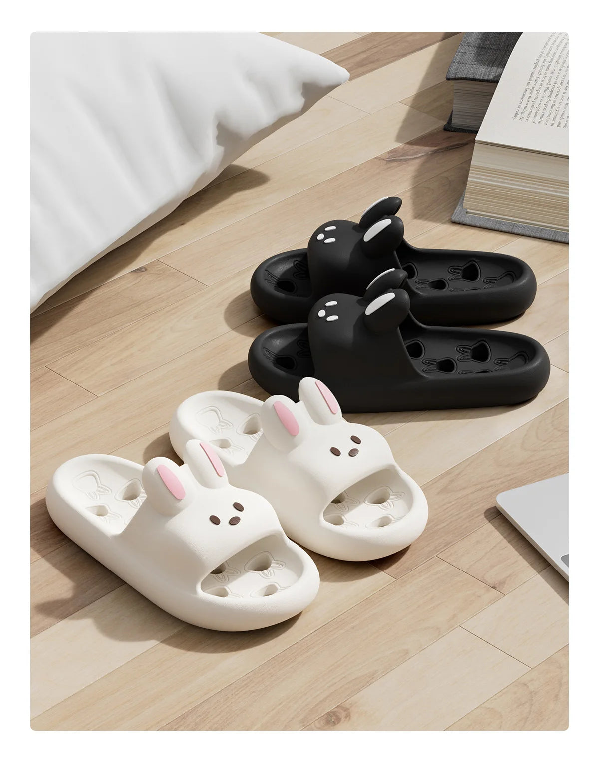 Cartoon Women Non-Slip EVA Bathroom Slippers