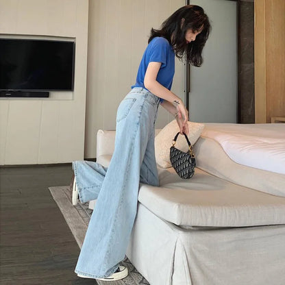 Women's Loose Denim Straight Leg Pants