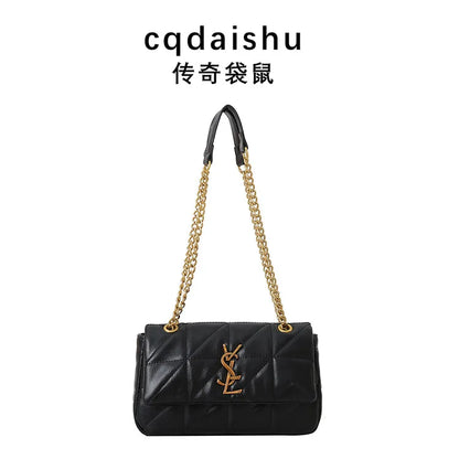 Genuine Leather Mini Square Bag for Women