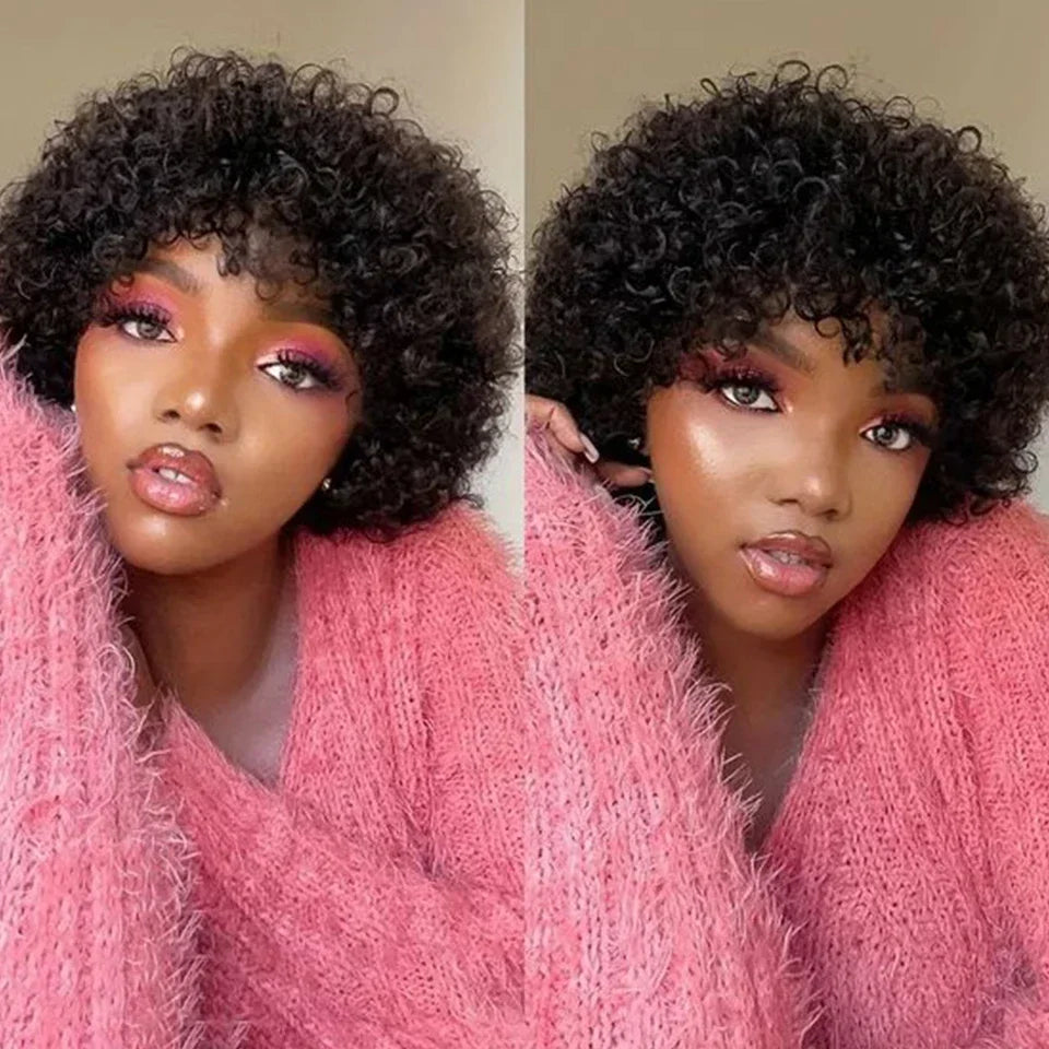 Brazilian Afro Puff Pixie Bob Wig 99J Natural Brown