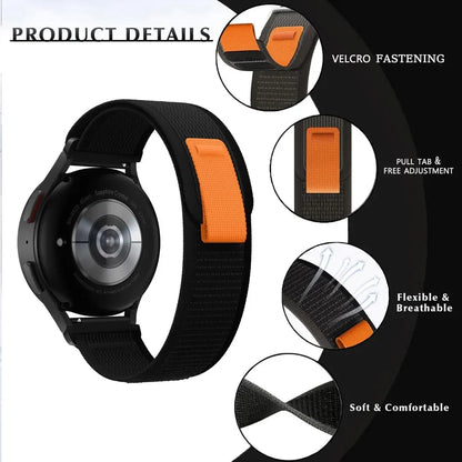 Nylon Sport Loop Band for Galaxy Watch 40mm 44mm