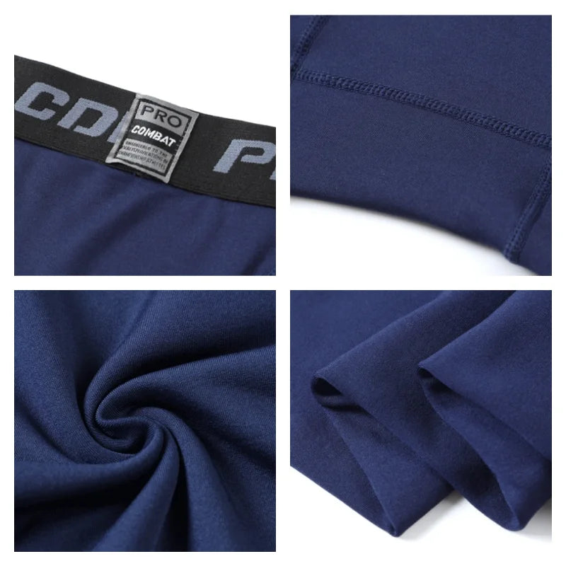 Men's Thermal Fleece Leggings Compression Pants 3XL