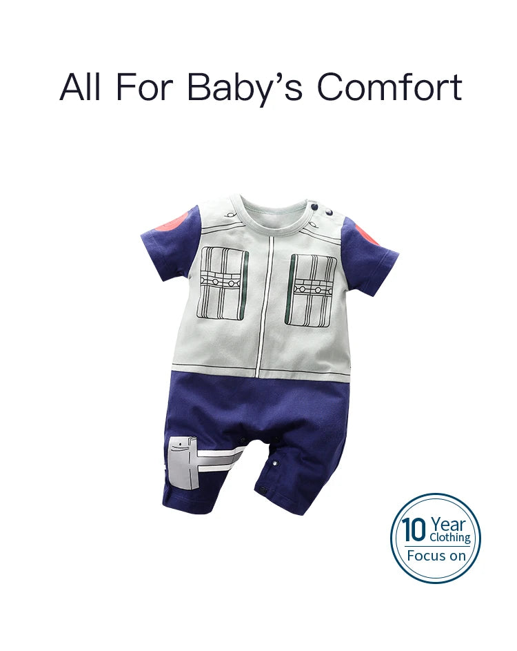 Cotton Anime Role Play Baby Jumpsuit for Summer